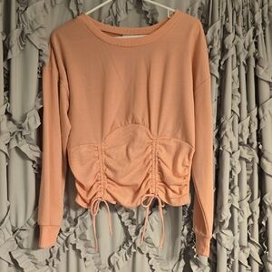 No Boundries Pink Ruched Women's Top